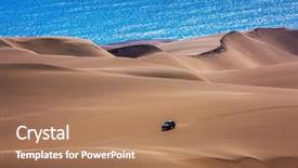  Presentation with sand dunes - Amazing slides having sandwich harbour - part of namib backdrop and a coral colored foreground