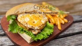  Presentation with grill - PPT theme having sandwich-with-grill-egg background and a yellow colored foreground