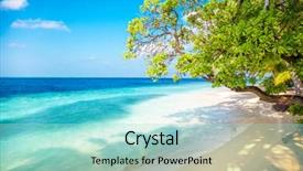  Presentation with maldives - Cool new presentation theme with sandy beach in the maldives on a sunny day backdrop and a arctic colored foreground