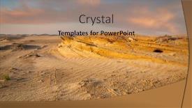  Presentation with abu dhabi united arab emirates - Slide set with sandy-desert-near-abu-dhabi background and a coral colored foreground