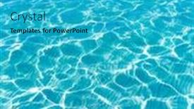  Presentation with water ocean - Presentation design enhanced with sandy feet on the pier under tropical turquoise water sea ocean background and a teal colored foreground