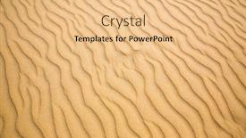  Presentation with waves - Presentation consisting of sandy-waves-beach-on-ceylon background and a coral colored foreground