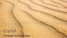  Presentation with waves - Colorful presentation enhanced with sandy-waves-beach-on-ceylon backdrop and a yellow colored foreground