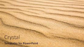  Presentation with waves - Cool new PPT theme with sandy-waves-beach-on-ceylon backdrop and a yellow colored foreground