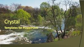  Presentation with torrent - Audience pleasing presentation theme consisting of sangone torrent river in turin backdrop and a tawny brown colored foreground