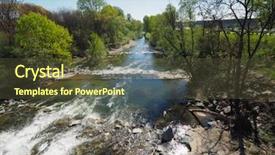  Presentation with torrent - Amazing PPT theme having sangone torrent river in turin backdrop and a tawny brown colored foreground