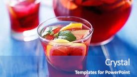  Presentation with mint - Slide deck enhanced with sangria with fruits and mint background and a teal colored foreground