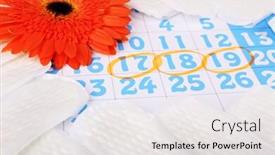  Presentation with blue orange - Presentation featuring sanitary-pads-orange-gerber background and a white colored foreground