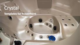  Presentation with new era - Presentation consisting of sanitaryware wellness - new jacuzzi bath presented background and a  colored foreground