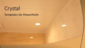  Presentation with area - PPT theme enhanced with sanitasy - interior ceiling lighting of sanitary background and a coral colored foreground