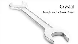  Presentation with brown sugar isolated on white - Presentation having sanitation engineer - wrench isolated on white background and a white colored foreground