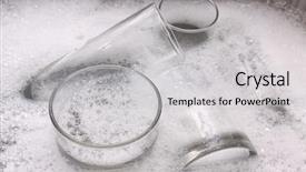  Presentation with dirty water - Presentation design consisting of washing dirty glasses with detergent background and a light gray colored foreground