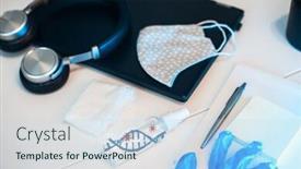  Presentation with anti virus - Audience pleasing PPT theme consisting of sanitizer-anti-virus-spray backdrop and a light blue colored foreground