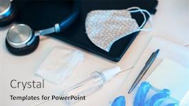  Presentation with anti virus - PPT layouts enhanced with sanitizer-anti-virus-spray background and a light gray colored foreground