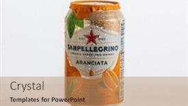  Presentation with sparkling - Colorful PPT theme enhanced with sanpellegrino-italian-sparkling-drink-aluminum backdrop and a  colored foreground