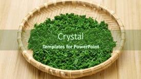  Presentation with taste - PPT theme enhanced with sansho-japanese-pepper-flower background and a  colored foreground