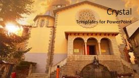  Presentation with calvary and church - Amazing presentation having sant esteve church in andorra backdrop and a  colored foreground