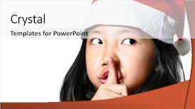  Presentation with santa - Cool new presentation design with santa's cute little helper backdrop and a  colored foreground