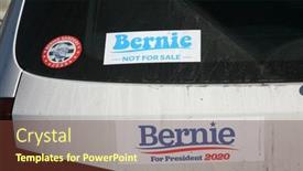  Presentation with bernie sanders - Beautiful theme featuring santa-ana-california-usa-february backdrop and a tawny brown colored foreground