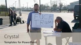  Presentation with bernie - Audience pleasing PPT layouts consisting of santa-ana-california-usa-february backdrop and a light gray colored foreground