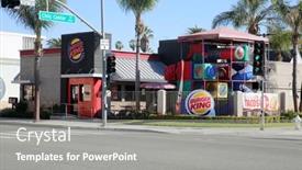  Presentation with play children - PPT theme consisting of santa-ana-california-usa-february background and a  colored foreground