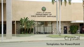  Presentation with building services - Beautiful slide set featuring santa-ana-california-usa-july backdrop and a mint green colored foreground