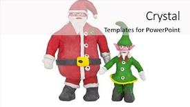  Presentation with elf - Theme featuring santa and the senior elf background and a white colored foreground