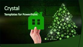  Presentation with animation - Amazing PPT theme having santa animation - digital composite of hand holding backdrop and a  colored foreground