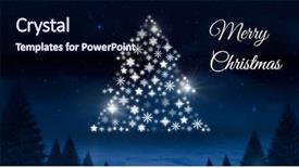  Presentation with merry christmas - Beautiful theme featuring santa animation - digital composite of merry christmas backdrop and a navy blue colored foreground