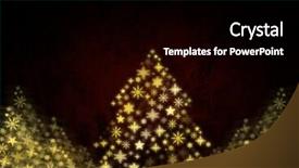  Presentation with animation - Presentation design consisting of santa animation - digital composite of snowflake christmas background and a black colored foreground