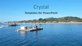  Presentation with dredging - Audience pleasing presentation theme consisting of santa-barbara-california-april-12 backdrop and a light blue colored foreground