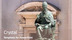  Presentation with santa - Colorful presentation enhanced with santa casa in italy marche backdrop and a coral colored foreground