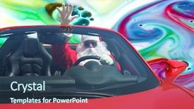  Presentation with lsd - Audience pleasing PPT theme consisting of santa claus acid trip santa backdrop and a ocean colored foreground