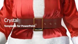  Presentation with santa - Amazing theme having santa claus belt and belly backdrop and a tawny brown colored foreground