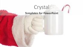  Presentation with cookies christmas - Colorful slide deck enhanced with santa-claus-christmas-santa-arm backdrop and a white colored foreground