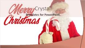  Presentation with peppermint - Amazing PPT theme having santa-claus-christmas-santa-isolated backdrop and a lemonade colored foreground