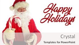  Presentation with peppermint - Audience pleasing PPT layouts consisting of santa-claus-christmas-santa-isolated backdrop and a sky blue colored foreground