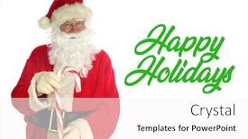  Presentation with peppermint - Amazing presentation design having santa-claus-christmas-santa-isolated backdrop and a white colored foreground