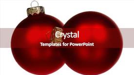  Presentation with christmas silver blue turquoise baubles - Cool new slide deck with santa claus couple - big red baubles for christmas backdrop and a  colored foreground