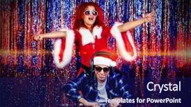 Presentation with pharmacy mixing intravenous medications - Amazing theme having santa claus couple - dj man mixing up some backdrop and a navy blue colored foreground