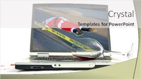  Presentation with lays - PPT layouts with santa-claus-dead-santa-lays background and a white colored foreground