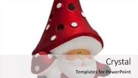  Presentation with santa - Presentation theme consisting of santa claus figurine background and a light gray colored foreground