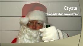  Presentation with dui - PPT layouts enhanced with santa claus gets a dui background and a gray colored foreground