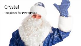  Presentation with saying - Colorful presentation enhanced with santa claus is saying hello backdrop and a white colored foreground