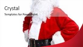  Presentation with christmas party - Presentation theme with santa claus isolated on white background christmas holiday party background and a white colored foreground