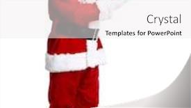  Presentation with christmas party - Cool new slide deck with santa claus isolated on white background christmas holiday party backdrop and a white colored foreground