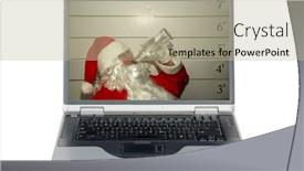  Presentation with dui - Theme featuring santa-claus-santa-claus and a mint green colored foreground