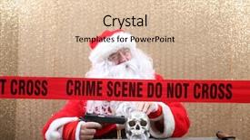  Presentation with crime scene - Theme enhanced with santa claus santa crime scene background and a lemonade colored foreground
