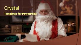  Presentation with workshop - Slides enhanced with santa-claus-sitting and a tawny brown colored foreground