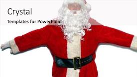  Presentation with santa - Theme having santa claus with a ghost background and a white colored foreground